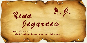 Mina Jegarčev vizit kartica